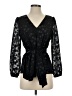 J.Crew 100% Polyester Black 3/4 Sleeve Blouse Size XS - photo 1