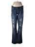 J.Crew 100% Cotton Hearts Blue Jeans Size 28 waist - photo 1