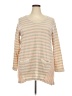 French Laundry Stripes Tan Pullover Sweater Size 2X - photo 1