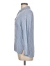 Ambiance 100% Rayon Stripes Blue Long Sleeve Button-Down Shirt Size L - photo 5