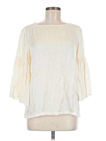 Otte 3/4 Sleeve Silk Top (view 1)