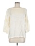 Otte 100% Silk Ivory 3/4 Sleeve Silk Top Size M - photo 1