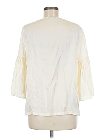 Otte 3/4 Sleeve Silk Top (view 2)