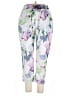 Unbranded 100% Polyester Floral Purple Casual Pants Size XXL - photo 1