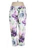 Unbranded 100% Polyester Floral Purple Casual Pants Size XXL - photo 2