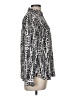 Ann Taylor LOFT 100% Polyester Animal Print Silver Long Sleeve Blouse Size M - photo 4