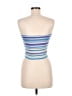 Shein 100% Polyester Blue Tube Top Size 6 - photo 2