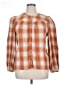 Universal Thread 100% Cotton Orange Long Sleeve Blouse Size XL - photo 1