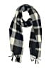 Plush Plaid Gray Blue Scarf One size - photo 1