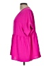 Entro 100% Polyester Pink Short Sleeve Blouse Size L - photo 5