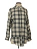 Versona 100% Cotton Plaid Gray Long Sleeve Button-Down Shirt Size S - photo 1