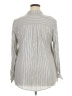 Westport Stripes Silver Long Sleeve Blouse Size 2X - photo 2