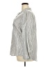Westport Stripes Silver Long Sleeve Blouse Size 2X - photo 5