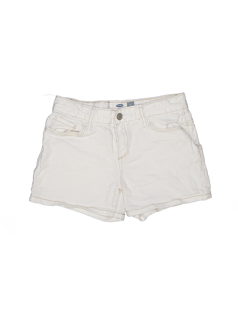 old navy white denim shorts