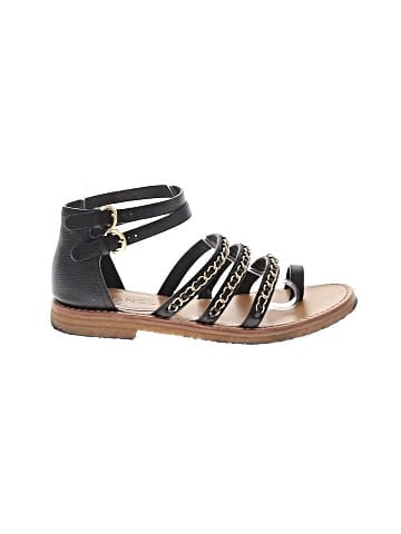Chanel Leather Chain Strap Gladiator Sandals (view 1)
