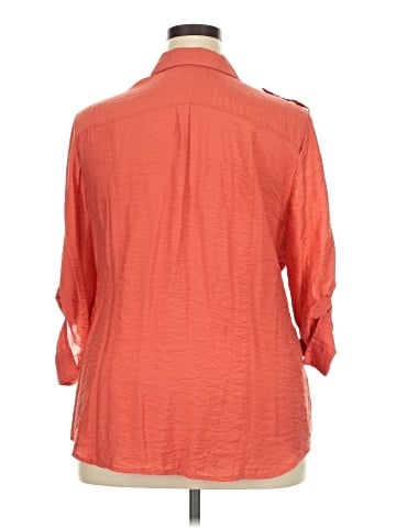 DressBarn 3/4 Sleeve Button-Down Shirt (view 2)
