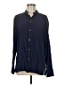 Assorted Brands Solid Blue Long Sleeve Button-Down Shirt Size M - photo 1