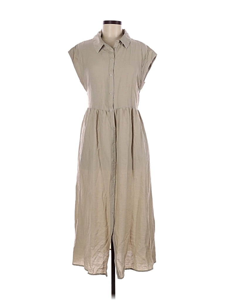 Pre-owned Assorted Brands Casual Dress In Brown