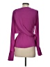Atlein 100% Polyester Purple Long Sleeve Blouse Size 2 - photo 2
