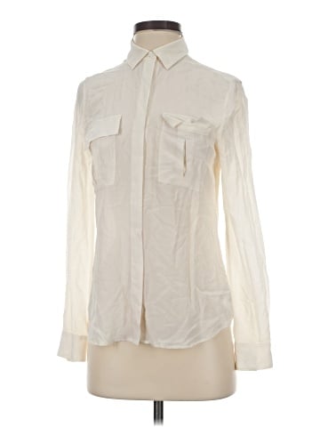 Joe Fresh Long Sleeve Silk Top (view 1)