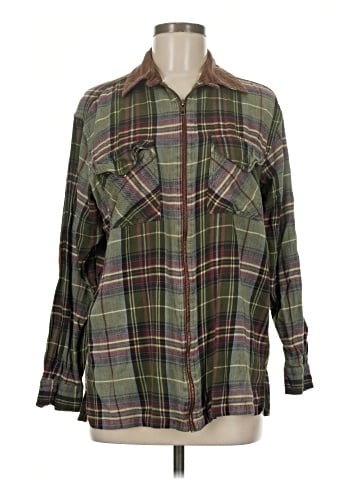 Kathy Ireland Long Sleeve Button-Down Shirt (view 1)