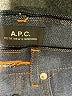 A.P.C. 100% Cotton Chevron-herringbone Black Jeans Size 28 waist - photo 6