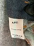 A.P.C. 100% Cotton Chevron-herringbone Black Jeans Size 28 waist - photo 7