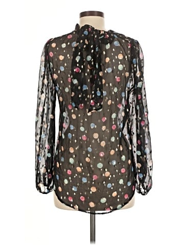 Rixo London Long Sleeve Silk Top (view 2)