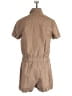 Sorella Solid Tan Romper Size S - photo 2