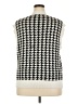 Shein Curve 100% Polyester Houndstooth Ivory Sweater Vest Size 18 Plus (3) - photo 2