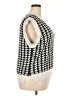 Shein Curve 100% Polyester Houndstooth Ivory Sweater Vest Size 18 Plus (3) - photo 4