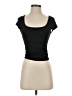 Shein Black Short Sleeve Top Size 4 - photo 1
