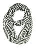 Unbranded 100% Polyester Chevron-herringbone Gray White Scarf One size - photo 1