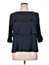 Ann Taylor 100% Polyester Blue 3/4 Sleeve Blouse Size XL - photo 1