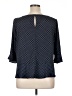 Ann Taylor 100% Polyester Blue 3/4 Sleeve Blouse Size XL - photo 2