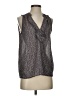 Collective Concepts Gray Sleeveless Blouse Size S - photo 1
