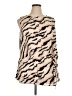 Assorted Brands 100% Polyester Tan Sleeveless Blouse Size 1X - photo 1