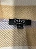 Privy Plaid Tan Coat Size L - photo 6