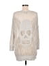 Autumn Cashmere 100% Cotton Silver Pullover Sweater Size M - photo 2