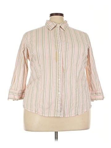 Kim Rogers 3/4 Sleeve Button-Down Shirt (view 1)