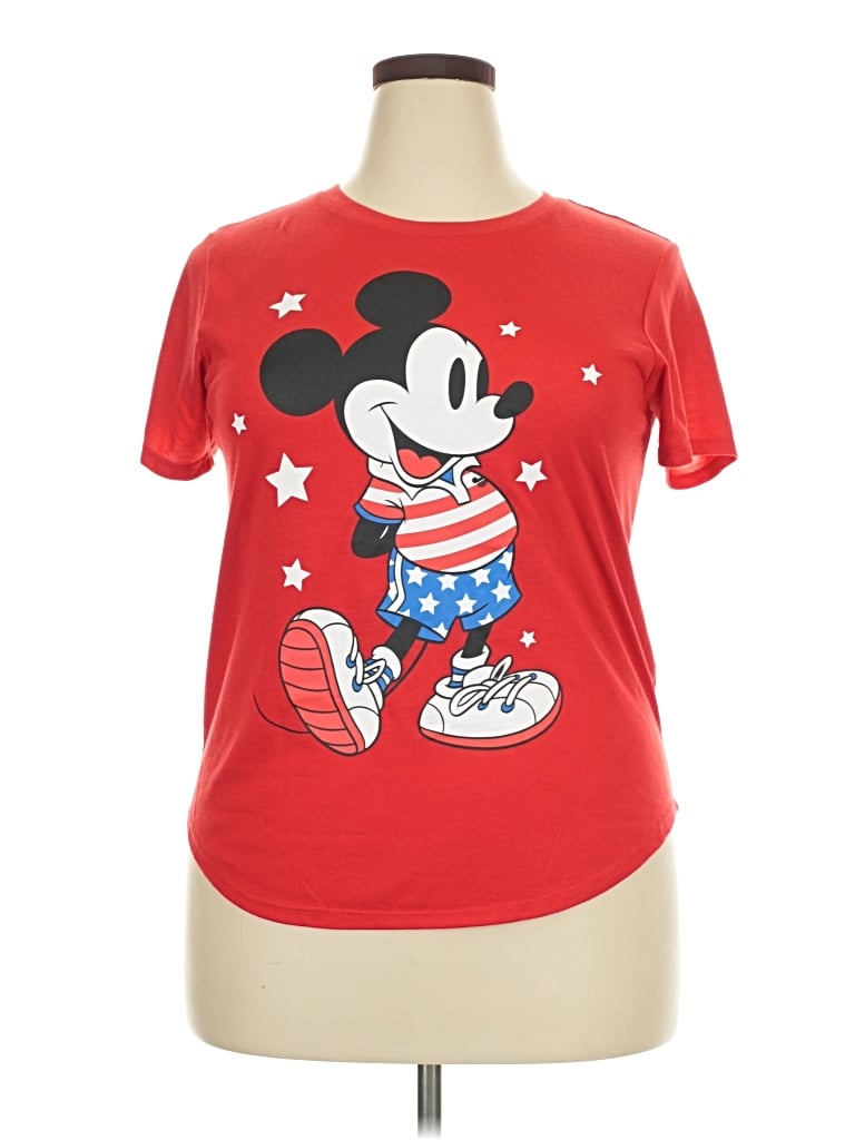 Pre-owned Disney Short Sleeve T-shirt In Red