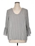 Como Vintage 100% Polyester Gray 3/4 Sleeve Blouse Size XL - photo 1