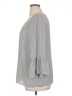 Como Vintage 100% Polyester Gray 3/4 Sleeve Blouse Size XL - photo 5