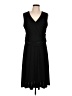 Lands' End Solid Black Cocktail Dress Size L - photo 1