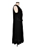 Lands' End Solid Black Cocktail Dress Size L - photo 4