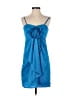 Max and Cleo 100% Polyester Blue Cocktail Dress Size 6 - photo 1