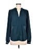 Blue Rain 100% Polyester Teal Long Sleeve Blouse Size M - photo 1