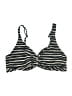 Garnet Hill Stripes Black Swimsuit Top Size 12 - photo 1