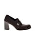David Aaron Burgundy Brown Heels Size 7 - photo 1