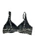 Garnet Hill Stripes Black Swimsuit Top Size 12 - photo 2